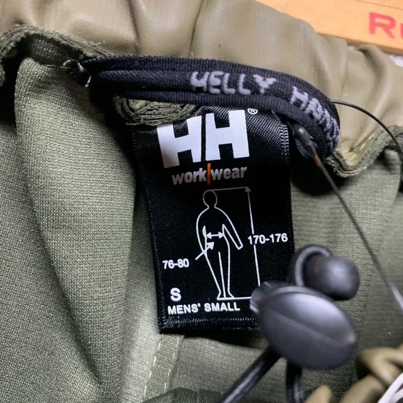 NWT New Helly Hansen Impertech Reinforced Waist Pant Men's S Green/Brown